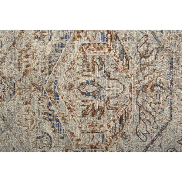 Langley Street Benedetto Gray/Blue/Brown Rug Wayfair